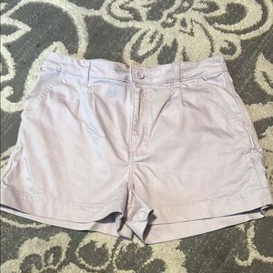 Lee High Waist Purple Shorts Casual Style has pockets